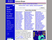 Tablet Screenshot of camerashops.us